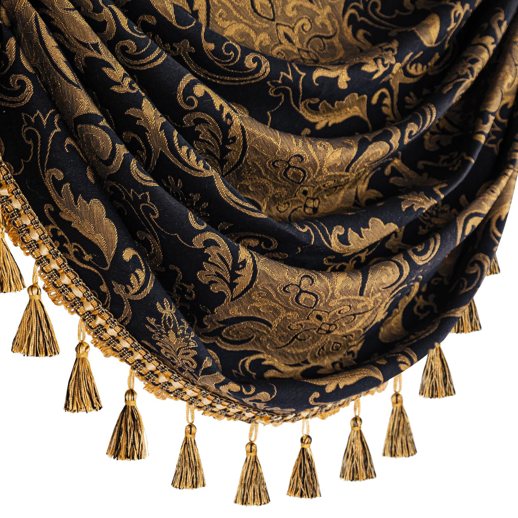 Classic Damask Waterfall Valance, W59 inch