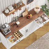 71” Large Sideboard Buffet Cabinet with Storage