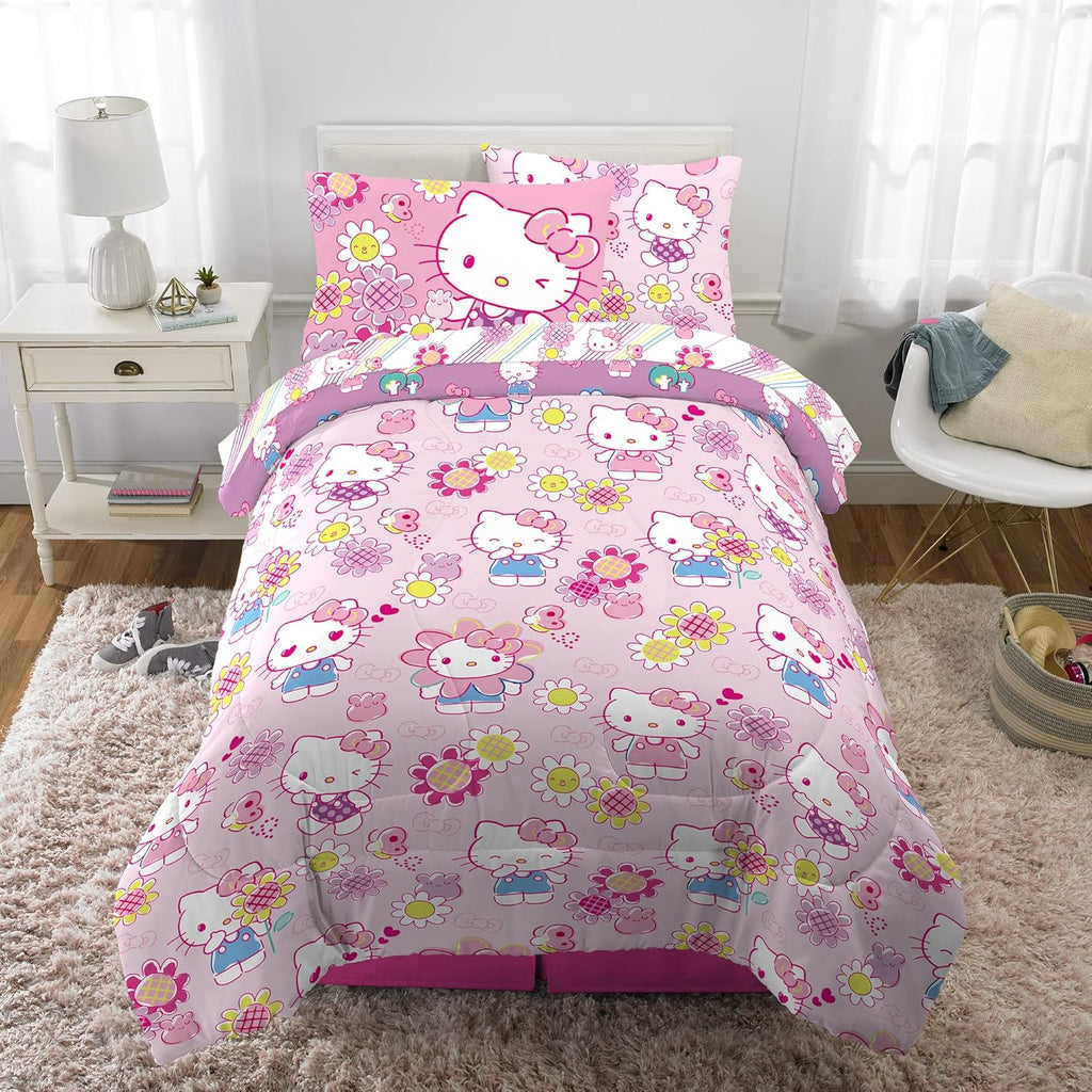 Kids Bedding Super Soft Comforter and Sheet Set with Sham, 5 Piece