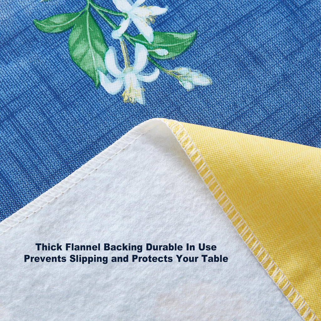 Lemon Grove 60 x 102 Inch Rectangle Vinyl Tablecloth