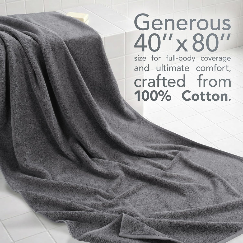 Soft Linen 100% Cotton Luxury Turkish Towels, 40x80 XL Bath Sheet | Soft Absorbent Quick Dry OEKO Tex Standard 100