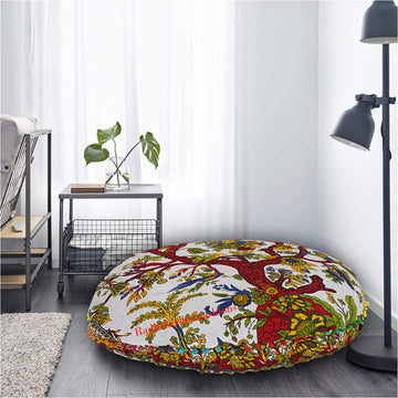 35 X 35 Inch Large Mandala Floor Pillow Cushion Seating Throw Cover Hippie Decorative Bohemian Ottoman Poufs, Multi