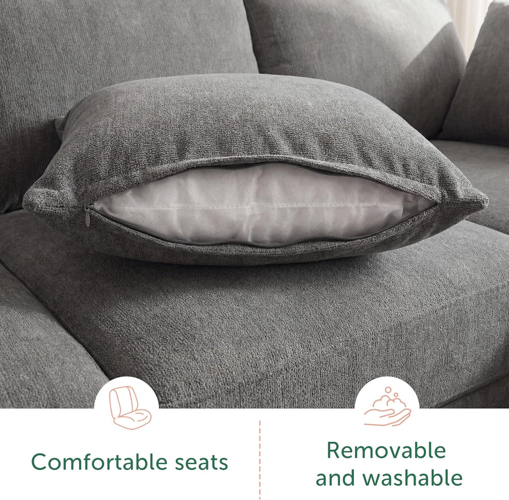 Oversized Modular Sectional Sofa with Storage Seats Reversible Couch with Ottomans U Shaped Modular Sectional Couch