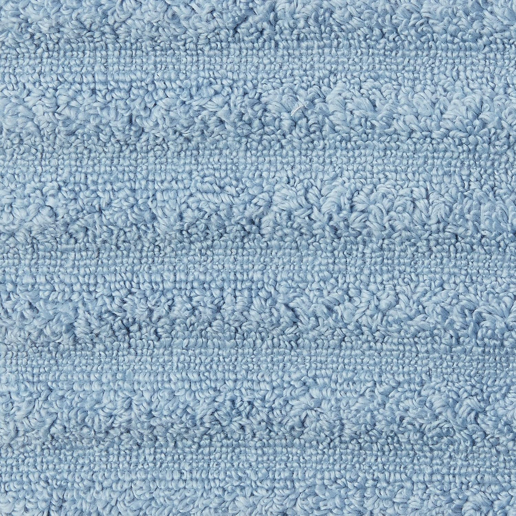 Luxury Spa Collection | 6-Piece Ultra Soft Quick-Dry 550GSM 100% Combed Cotton Wavy Towel Set by [Spa Blue]