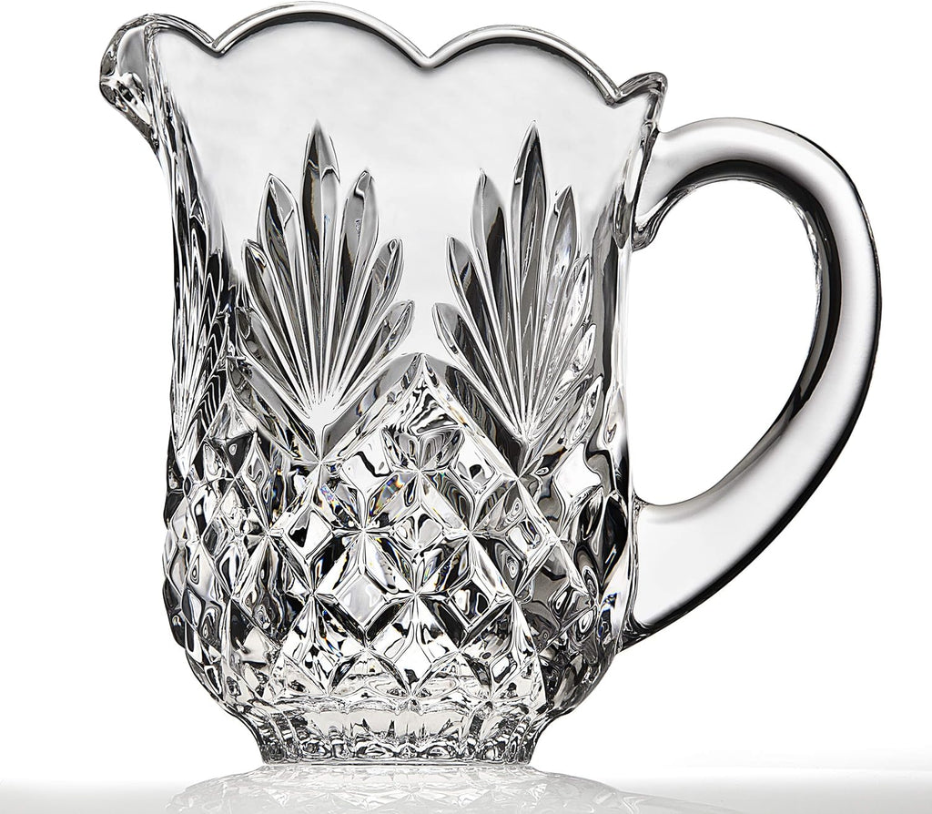 Pitcher and Glasses Drink Bar Set - Includes Pitcher Carafe and 4 Old Fashioned Glasses, Dublin Collection