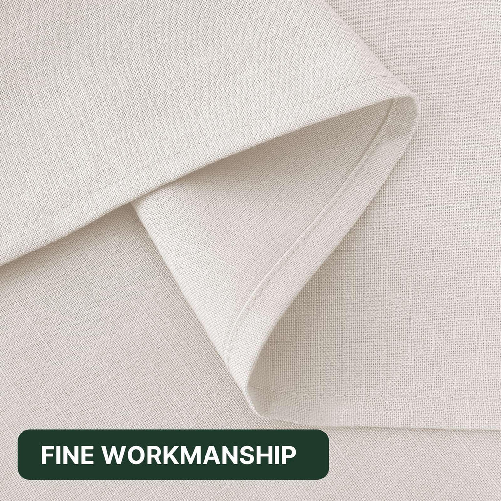 Linen Textured Table Cloths 54 x 70 Inch Premium Solid Tablecloth Spill-Proof Waterproof Table Cover for Dining