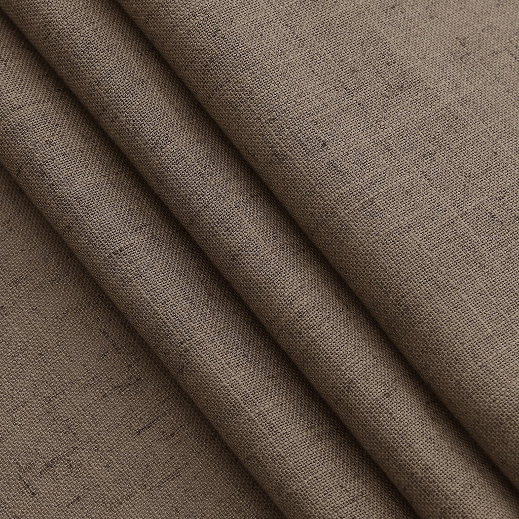 Light Brown Linen Curtains 96 Inches Long Back Tab Vintage Rustic Farmhouse Light Filtering Curtain Burlap Textured