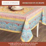Table Cloth Square Table 100% Cotton 60 x 60 Inches Tablecloth Reusable Decorative for Dining Kitche