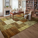 Tepook Modern Area Rug for Living Room, 6x9 Geometric Large Rugs for Bedroom