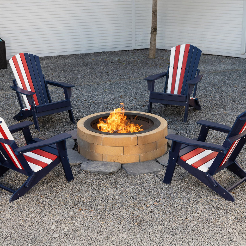36 Inch Smokeless Fire Pit Ring Insert, 30 Inch Inner, Black