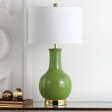 Paris Modern Green Ceramic 28-inch Bedroom Living Room Home Office Desk Nightstand Table Lamp (LED Bulb Included)