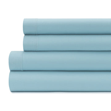 Easy Fit Jersey Sheet Set - Extra Soft 100% Cotton, Breathable Bed Sheets, 150 GSM Deep Pocket Comfortable & Durable