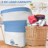Portable Washing Machine Mini Washer Lightweight Collapsible Bucket