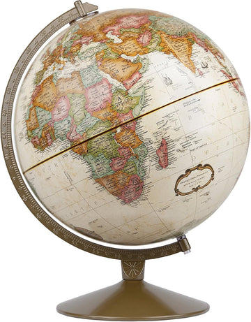 Franklin World Globe, Antique Ocean, 12-Inch Diameter,Over 4,000 Place Names