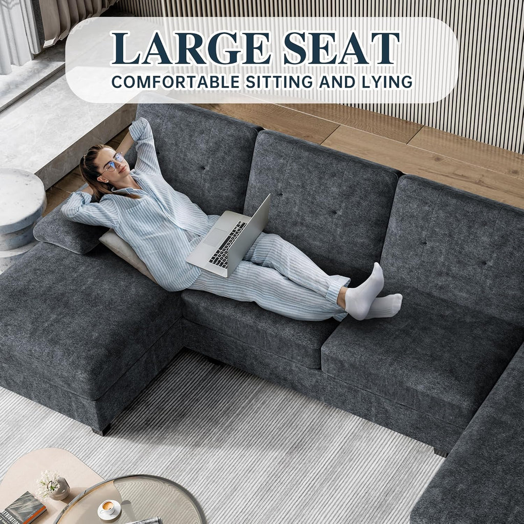 U-Shaped Sectional Couches for Living Room