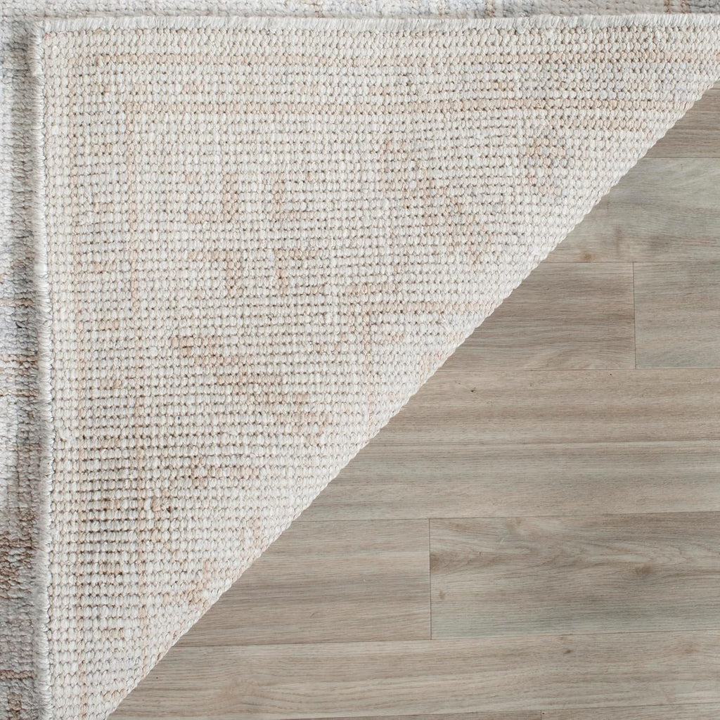Maharaja Area Rug - 9' x 12', Beige & Blue, Hand-Knotted Traditional Viscose