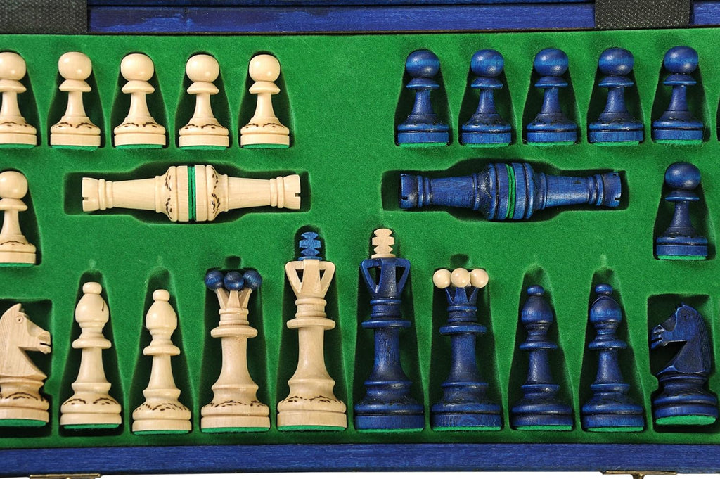 The Senator Chess Set (Blue)