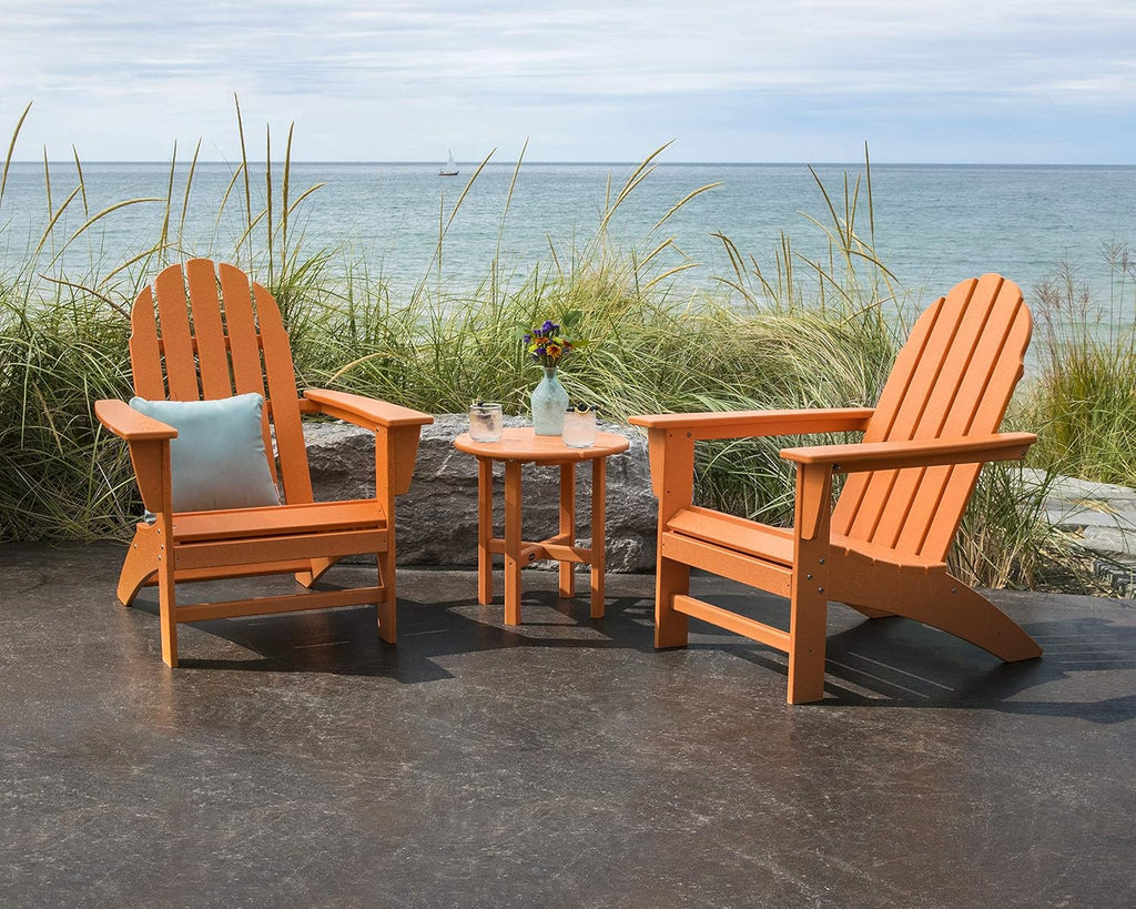 Vineyard Adirondack Chair, Outdoor Patio Furniture, All-Weather Composite, Pool Deck Garden Chair, Made in USA, Slate
