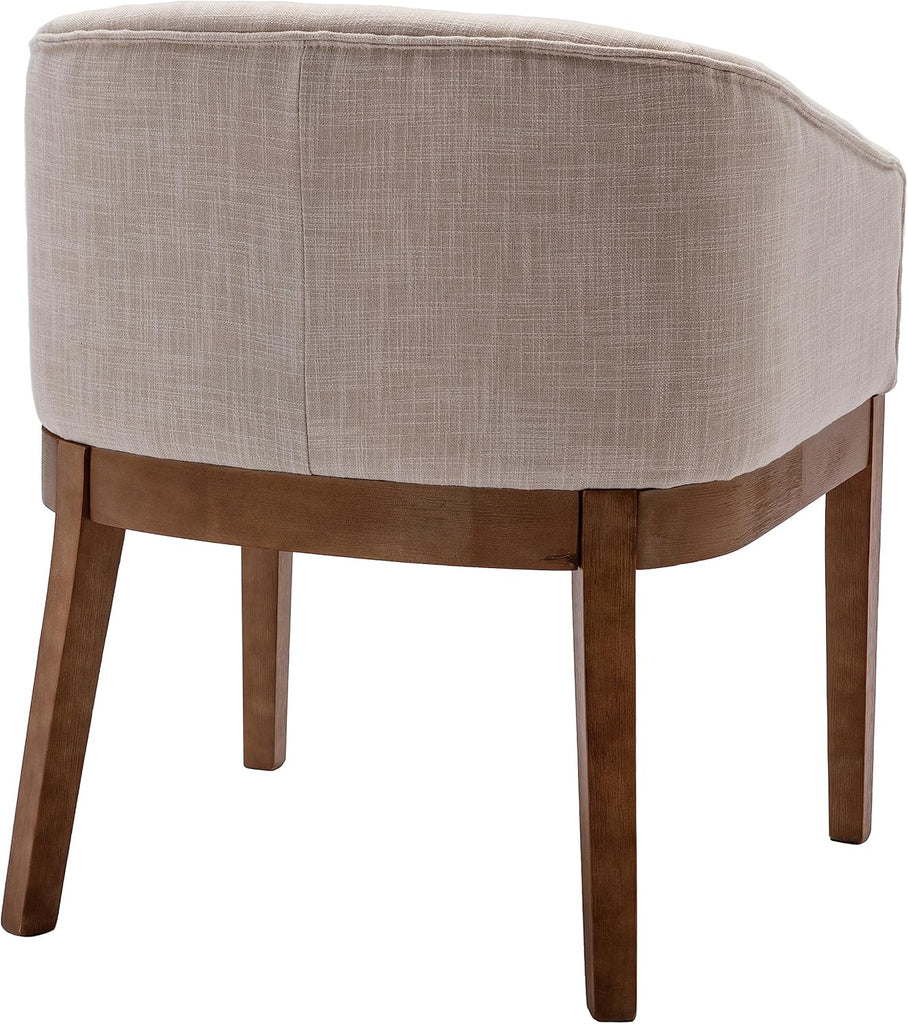 Beige Dining Chairs Set of 2 Mid-Century Modern Dining Chairs