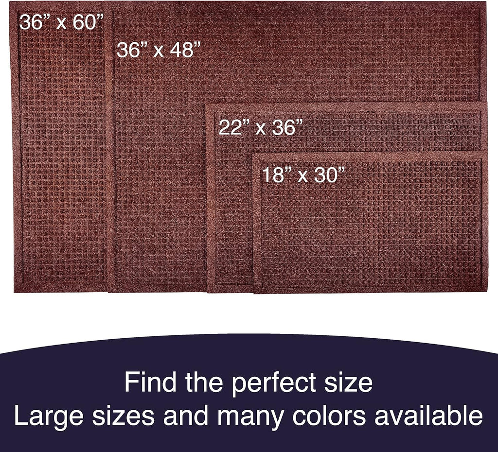 Water Trapper Doormat, 24" x 36", Brown