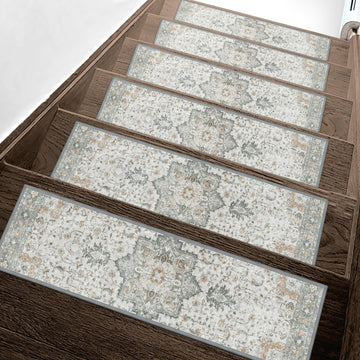 8"x30" Non Slip for Wooden Steps 15 Pack, Taupe