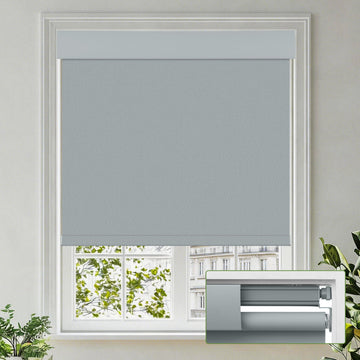No Drill No Tools Blackout Roller Shades for Windows