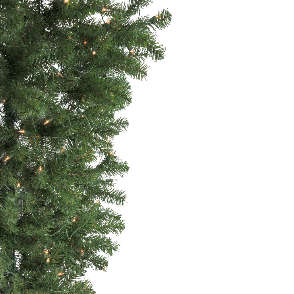 5.5' Pre-Lit Medium Spruce Upside Down Artificial Christmas Tree - Clear Lights