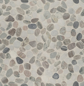 Marble Pebble Wall Tile | Puebla Greige | 11.75" x 11.75"
