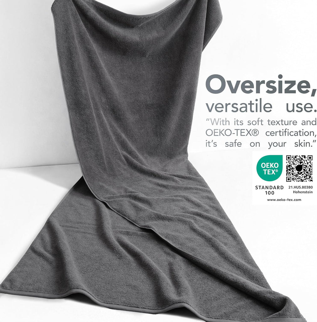 Soft Linen 100% Cotton Luxury Turkish Towels, 40x80 XL Bath Sheet | Soft Absorbent Quick Dry OEKO Tex Standard 100
