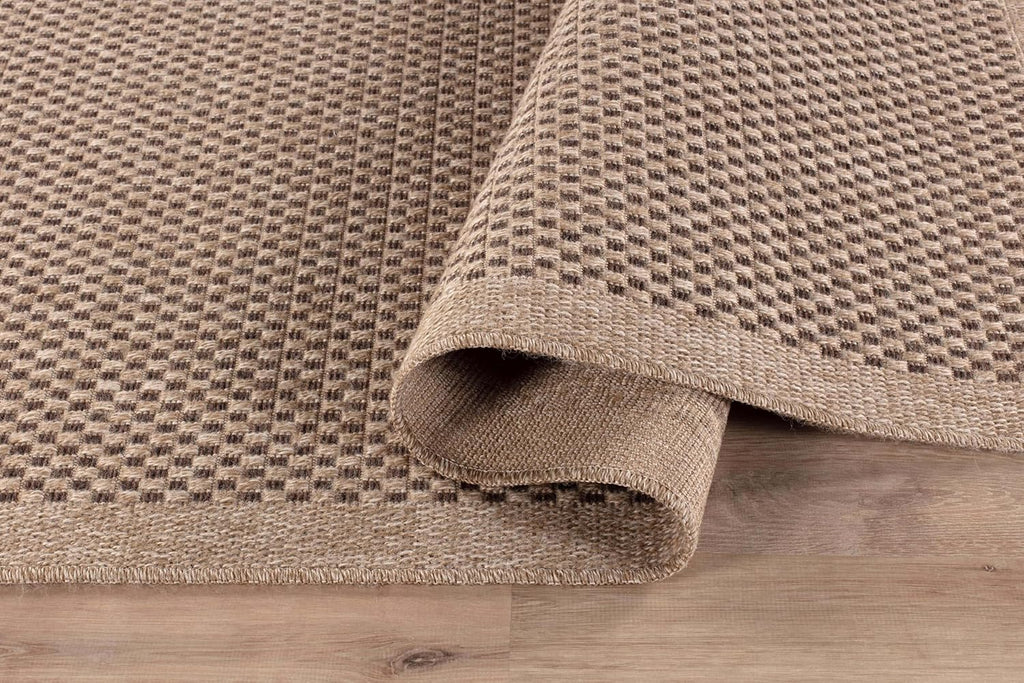 Easy Jute Rug 2x3, Indoor Outdoor Natural Color Fiber Area Rugs