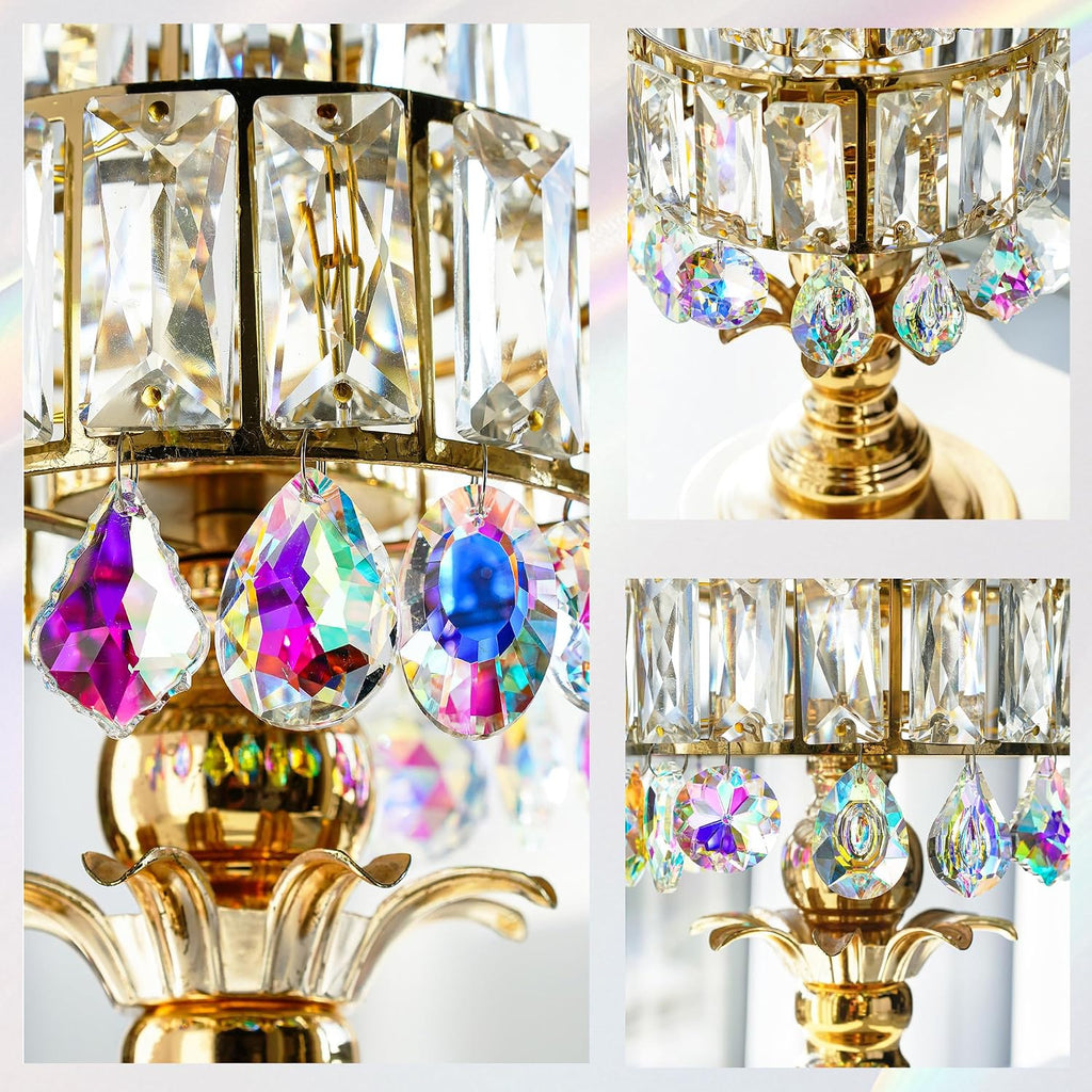 10 Pcs Colorful Crystal Suncatcher Prisms Chandelier Crystals Replacement - Crystal Suncatchers for Lamp Windows