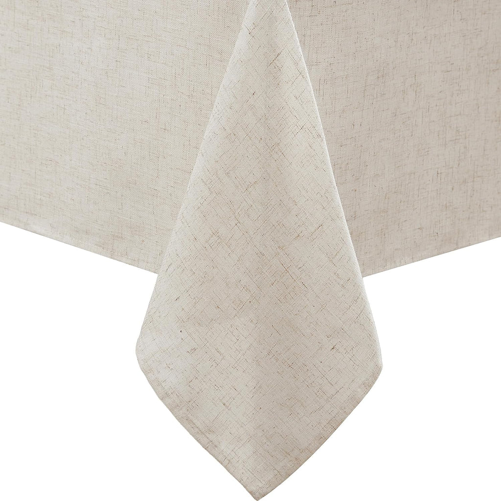 Dothan Luxury Linen Blend Tablecloth or Party, 60" x 144", Taupe