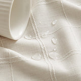 Linen Checked Table Cloth 60x104 Inches (Fit 6ft - 7ft, Narrow Fit 8ft Rectangle Table), Farmhouse S