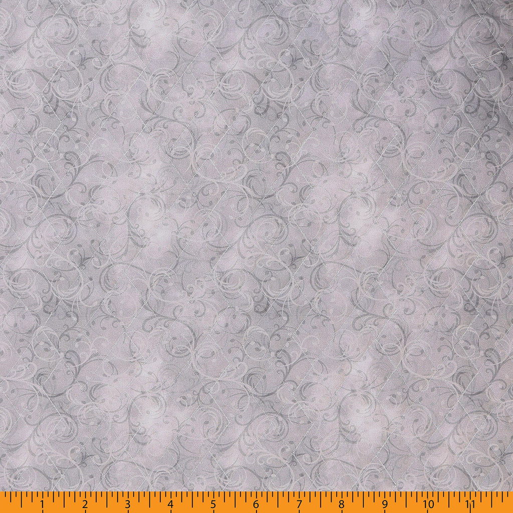 Double Faced Quilted Cotton, Elegance Lt Grey