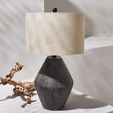 Ersta Brown Modern Rustic Farmhouse Table Lamp, 27-Inch Accent Lamp (TBL4367A)