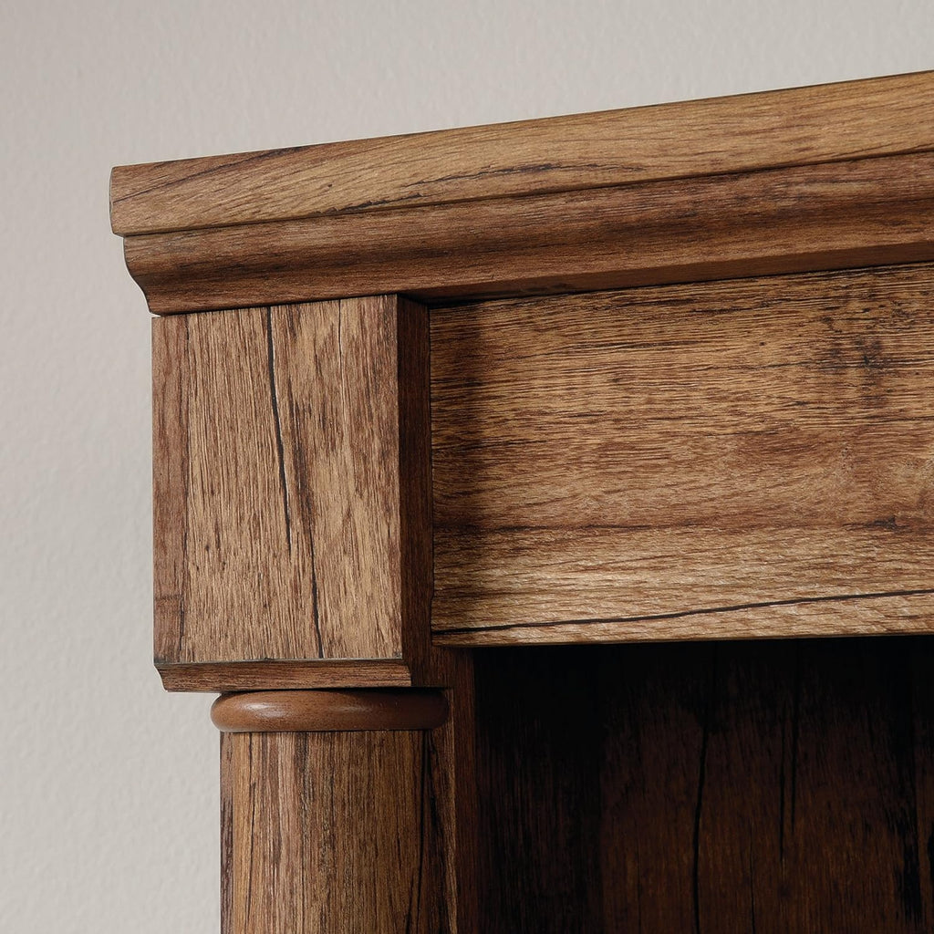 Palladia Bookcase with Doors, Multiroom Storage, Library Bookcase, Vintage Oak Finish