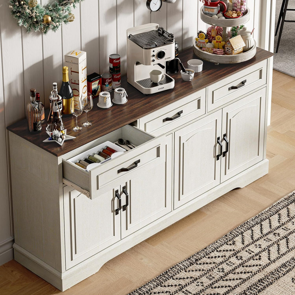 66" Large Sideboard Buffet Cabinet with Storage