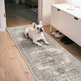 Washable 2x6 Runner Rugs - Large Boho Rugs for Living Room Stain Resistant Carpet Vintage Tribal Rug