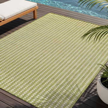 Washable Outdoor Rug 5x7 Modern Area Rugs Outdoor Carpets Striped Pattern Non Shedding Waterproof Ea