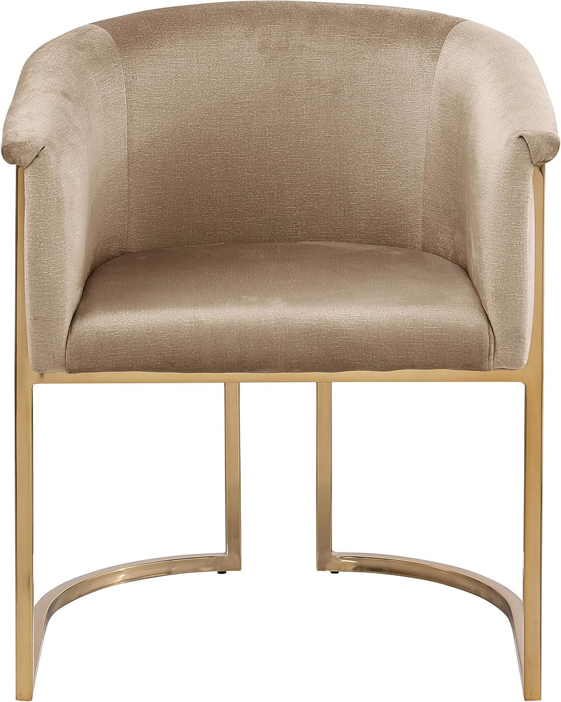 Meridian Furniture 758Beige-C Tierra Collection Modern | Contemporary Upholstered Dining Chair with Luxurious Beige