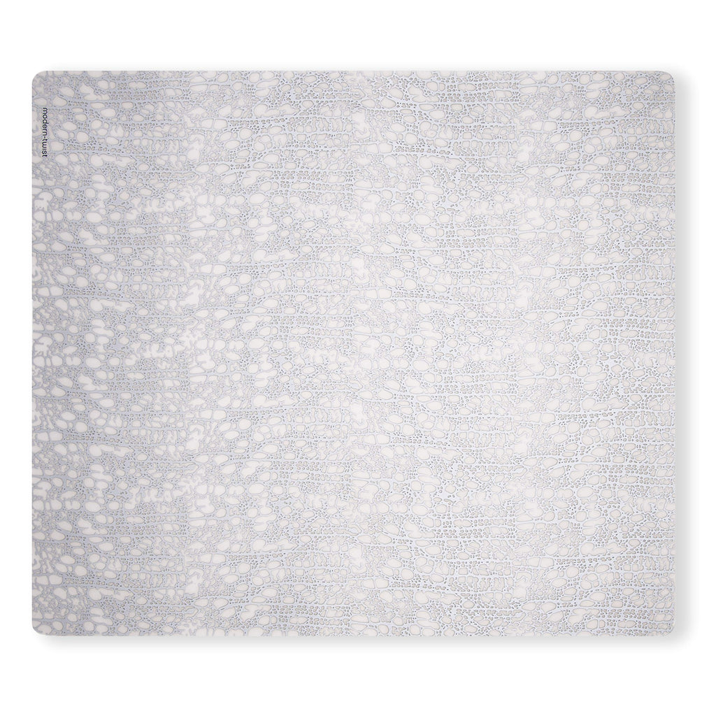 14 x 16 Rectangular Silicone Placemat, Cocoon Print in Silver, 1 Count