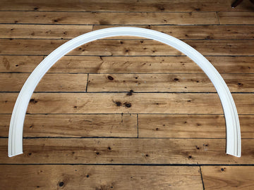 RB3: Flexible Casing Molding: 1-1/16" Thick x 3.5" Wide - PRE Curved to fit Specific Half Round Arches 22" to 24"