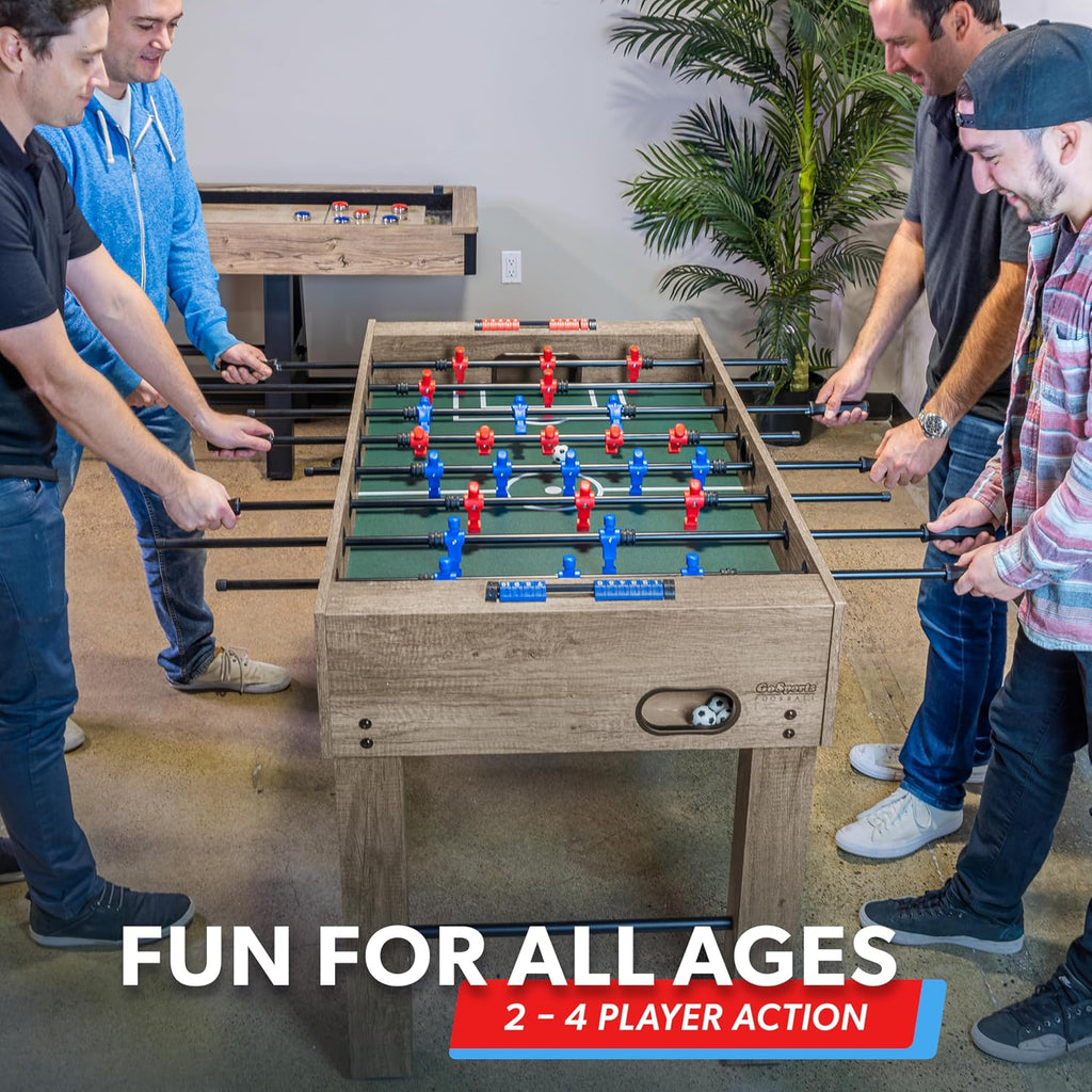 54 Inch Full Foosball Table for Adults - Perfect for Home, Office or Game Room - Choose Color