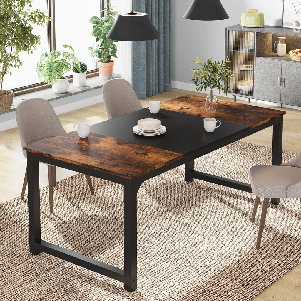 Modern Computer Desk, 63 x 31.5 inch Large Office Desk Computer Table Study Writing Desk Workstation