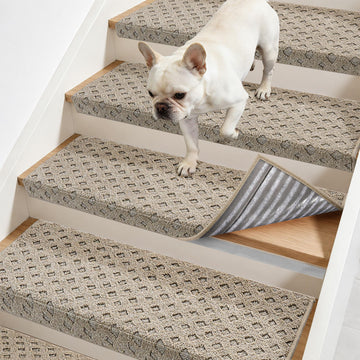 " Bullnose Carpet, 14 Pcs Beige