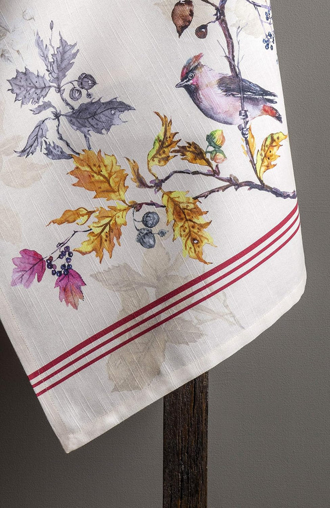 Kitchen Towels Set of 3 Reusable 100% Cotton 27.50" x 20" | Cloth Tea Dish Towels Absorbent with Hanging Loop Dining
