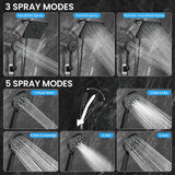 High Pressure Rain Shower Head with Handheld