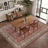 9x12 Area Rug - Stain Resistant Washable Area Rug, Anti Slip Backing Area Rugs 9x12 Living Room, Vin