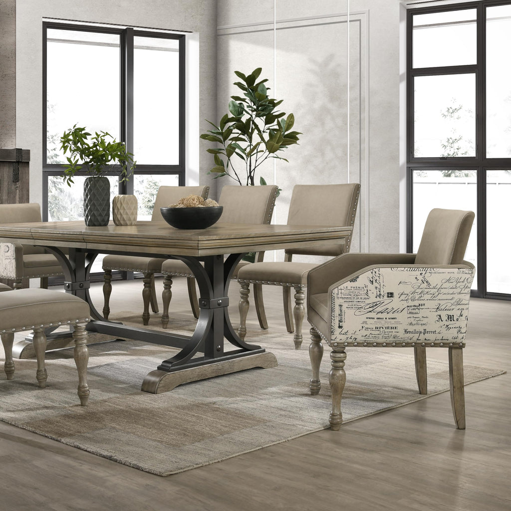 Birmingham Dining Set, One Size, Driftwood Finish