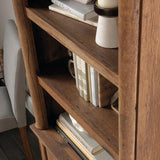 Palladia Bookcase with Doors, Multiroom Storage, Library Bookcase, Vintage Oak Finish